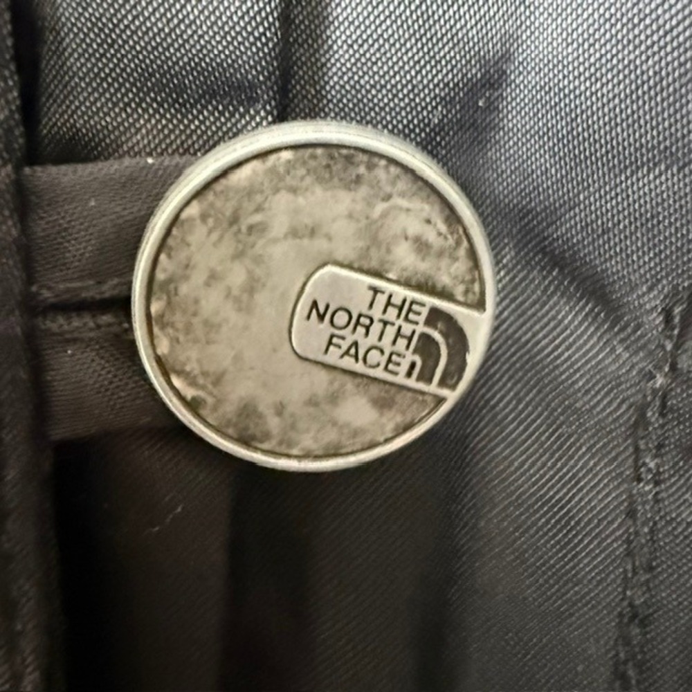 The North Face Vintage Satin Bomber Jacket Rib Knit Collar Black Small - Picture 5 of 15
